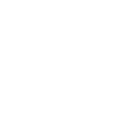 Minimalistic white office chair icon symbolizing professional workspace solutions by D&E Decor.